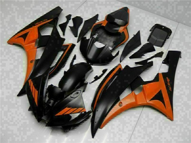 Naranja Negro ABS Kits Carenado Moto Yamaha R6 06-07 Naranja Negro ABS Kits Carenado Moto Yamaha R6 06-07