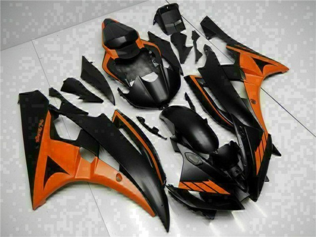 Naranja Negro ABS Kits Carenado Moto Yamaha R6 06-07 Naranja Negro ABS Kits Carenado Moto Yamaha R6 06-07