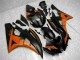Naranja Negro ABS Kits Carenado Moto Yamaha R6 06-07 Naranja Negro ABS Kits Carenado Moto Yamaha R6 06-07