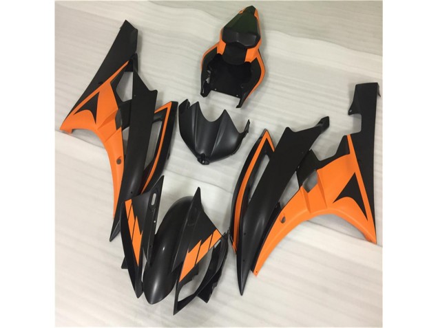 Naranja Negro ABS Moto Plástica Yamaha R6 06-07