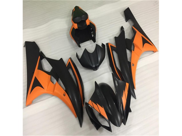 Naranja Negro ABS Moto Plástica Yamaha R6 06-07