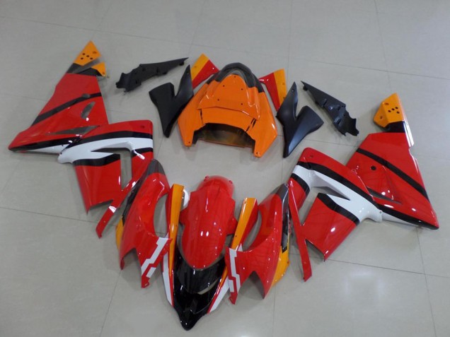 Naranja Negro & Blanco Carenado Moto Kawasaki ZX10R 03-05 Naranja Negro & Blanco Carenado Moto Kawasaki ZX10R 03-05