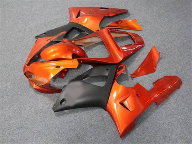 Naranja Negro Carenado Moto Yamaha R1 00-01 Naranja Negro Carenado Moto Yamaha R1 00-01