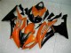 Naranja Negro Carenado Moto Yamaha R6 08-16 Naranja Negro Carenado Moto Yamaha R6 08-16