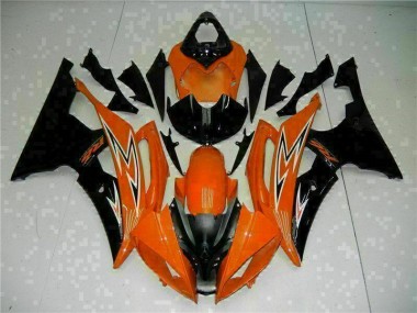 Naranja Negro Carenado Moto Yamaha R6 08-16