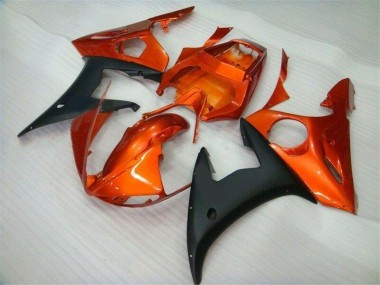 Naranja Negro Kits Carenado Moto Yamaha R6 03-05