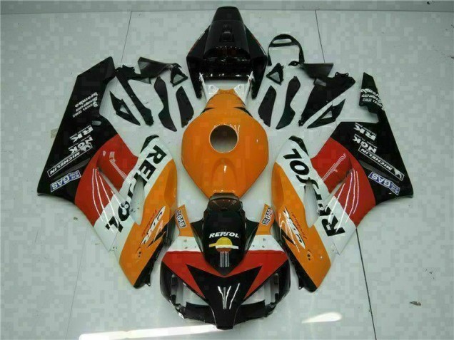 Naranja Negro Repsol Carrocería Motocicletas Honda CBR 1000 RR 04-05 Naranja Negro Repsol Carrocería Motocicletas Honda CBR 1000 RR 04-05