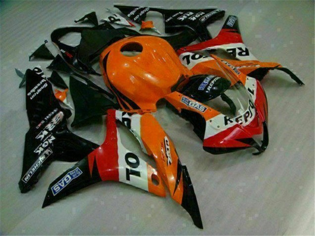 Naranja Negro Repsol Kit Carenado Inyección Honda CBR 600 RR 07-08