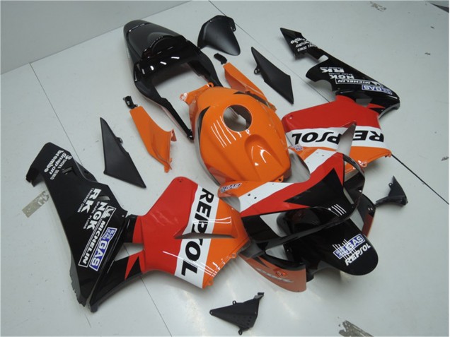 Naranja Rojo Negro Repsol Carenado Moto Honda CBR 600 RR 03-04 Naranja Rojo Negro Repsol Carenado Moto Honda CBR 600 RR 03-04