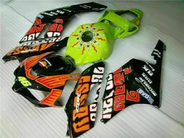 Naranja Verde Carenado Moto Honda CBR 1000 RR 04-05
