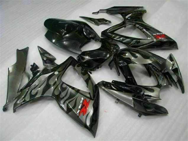 Negro ABS Carenado Motocicleta Suzuki GSXR 600 / 750 K6 06-07 Negro ABS Carenado Motocicleta Suzuki GSXR 600 / 750 K6 06-07