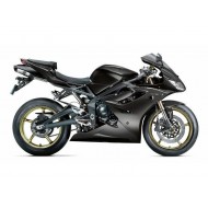 Negro ABS Moto Plástica Triumph Daytona 675 Triple 09-12