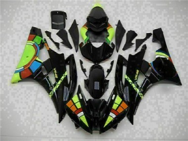 Negro ABS Moto Plástico Yamaha R6 06-07