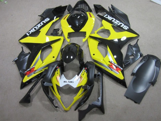Negro Amarillo Carenado Moto Suzuki GSXR 1000 K5 05-06 Negro Amarillo Carenado Moto Suzuki GSXR 1000 K5 05-06