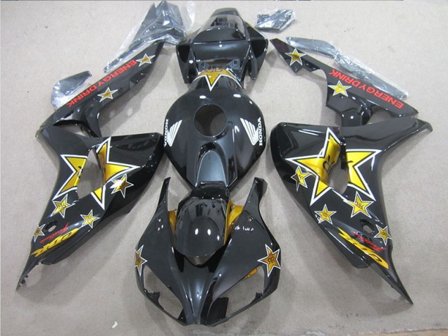 Negro Amarillo ENERGY DRINK Carenado Moto Honda CBR 1000 RR 06-07