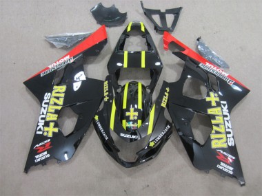 Negro Amarillo Rizla ABS Moto Plástica Suzuki GSXR 600 K4 04-05