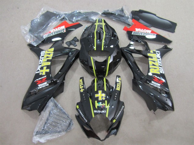 Negro Amarillo Rizla Carenado Moto Suzuki GSXR 1000 K7 07-08 Negro Amarillo Rizla Carenado Moto Suzuki GSXR 1000 K7 07-08