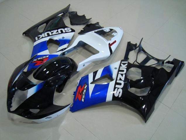 Negro Azul Blanco Carenado Moto Suzuki GSXR 1000 K3 03-04 Negro Azul Blanco Carenado Moto Suzuki GSXR 1000 K3 03-04