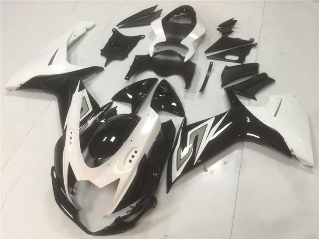 Negro Blanco ABS Moto Plástico Suzuki GSXR 600 / 750 K11 11-21 Negro Blanco ABS Moto Plástico Suzuki GSXR 600 / 750 K11 11-21