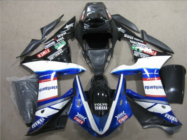 Negro Blanco Azul Sterilgarda Volvo Carenado Moto Honda CBR 1000 RR 04-05 Negro Blanco Azul Sterilgarda Volvo Carenado Moto Honda CBR 1000 RR 04-05