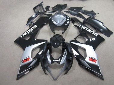 Negro Blanco Calcomanía Carenado Moto Suzuki GSXR 1000 K5 05-06