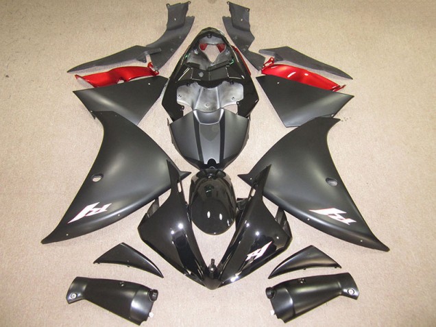 Negro Blanco Calcomanía Carenado Moto Yamaha R1 12-14