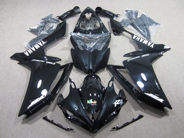 Negro Blanco Calcomanía Kit Carenado ABS Completo Yamaha R1 07-08