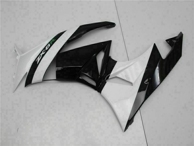 Negro Blanco Carenado Moto Kawasaki ZX6R 09-12