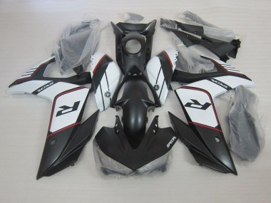 Negro Blanco Carenado Moto Yamaha R3 15-22