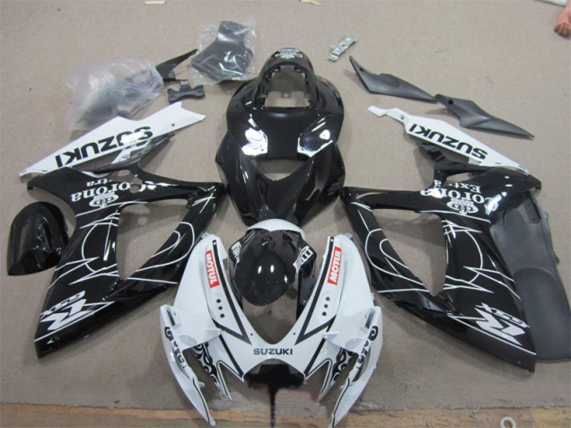 Negro Blanco Corona Extra Motul Carenado Moto Suzuki GSXR 600 K6 06-07