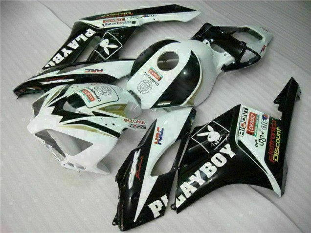 Negro Blanco Kit Carenado Moto Honda CBR 1000 RR 04-05 Negro Blanco Kit Carenado Moto Honda CBR 1000 RR 04-05