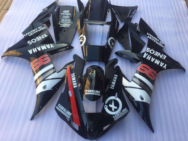 Negro Blanco Kits Carenado Moto Yamaha R1 02-03