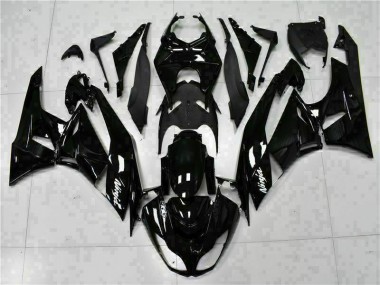 Negro Blanco Ninja Carenado Moto Kawasaki ZX6R 09-12