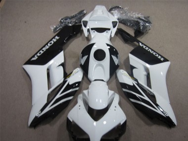 Negro Blanco Plástico Moto Honda CBR 1000 RR 04-05