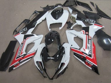 Negro Blanco Rojo Carenado Moto Suzuki GSXR 1000 K5 05-06