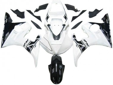 Negro Blanco Tribal Carenado Moto Yamaha R6 03-05