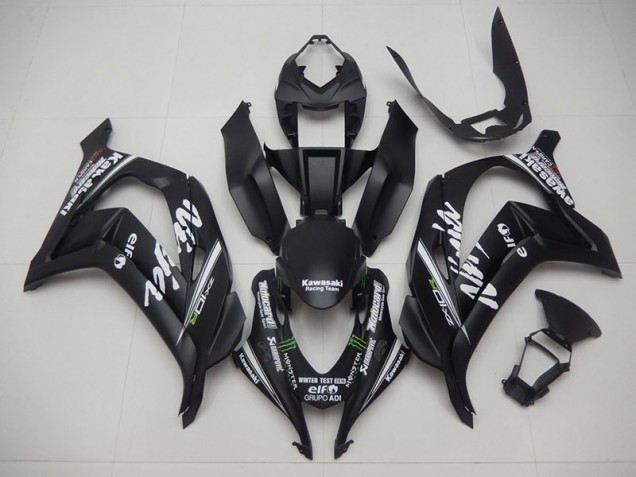 Negro Equipo de Carreras Ninja Carenado Moto Kawasaki ZX10R 16-19 Negro Equipo de Carreras Ninja Carenado Moto Kawasaki ZX10R 16-19