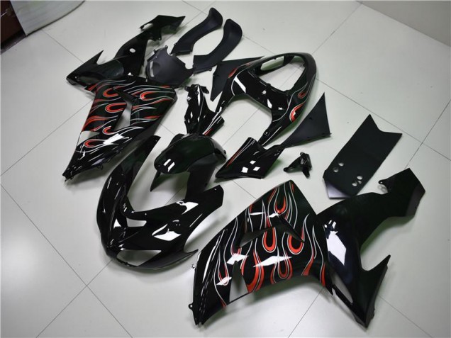 Negro Gris Rojo Carenado Moto Kawasaki ZX10R 06-07 Negro Gris Rojo Carenado Moto Kawasaki ZX10R 06-07