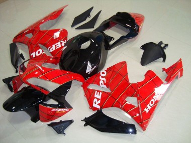 Negro Hombre Araña Repsol Carenado Moto Honda CBR 600 RR 03-04