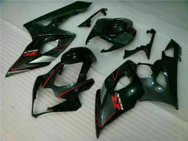 Negro Kit ABS Carenado Motocicleta Suzuki GSXR 1000 K5 05-06