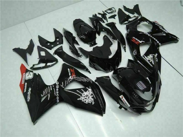 Negro Kit ABS Carenado Motocicleta Suzuki GSXR 1000 K9 09-16