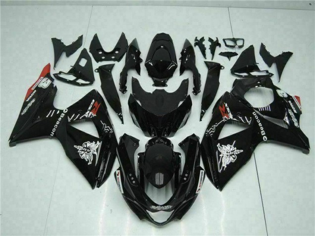 Negro Kit ABS Carenado Motocicleta Suzuki GSXR 1000 K9 09-16
