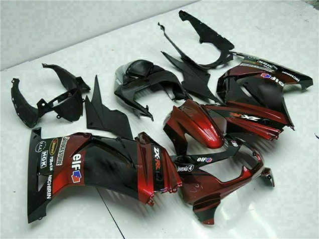 Negro Kits ABS Carenado Motocicleta Kawasaki EX250 08-12 Negro Kits ABS Carenado Motocicleta Kawasaki EX250 08-12