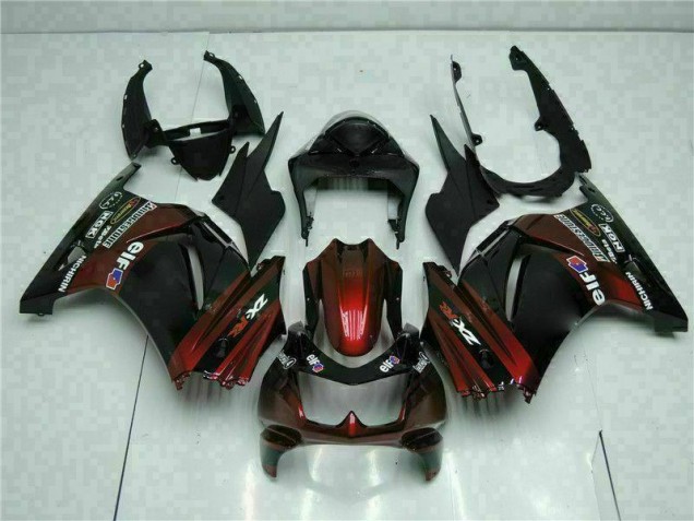 Negro Kits ABS Carenado Motocicleta Kawasaki EX250 08-12 Negro Kits ABS Carenado Motocicleta Kawasaki EX250 08-12