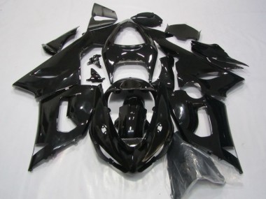 Negro Kits Completo Carenado Moto ABS Kawasaki ZX6R 05-06