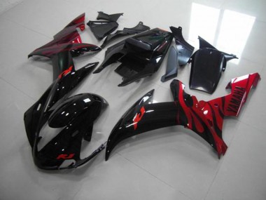 Negro Llama Carenado Moto Yamaha R1 02-03