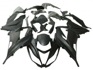 Negro Mate ABS Moto Plástico Kawasaki ZX6R 13-18