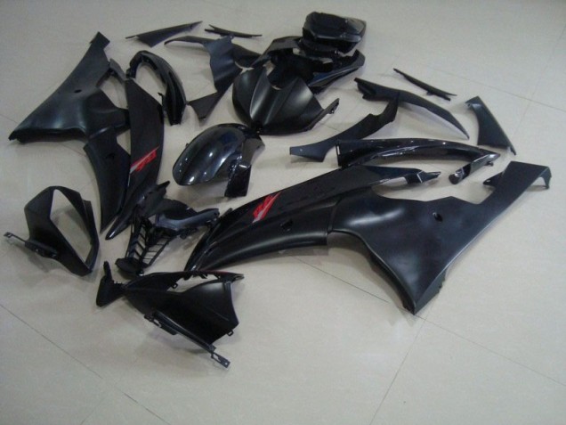 Negro Mate Brillante Negro Carenado Moto Yamaha R6 08-16