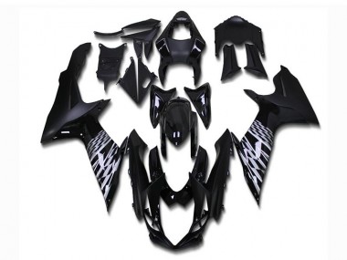 Negro Mate Carenado & Plástico Moto Suzuki GSXR 600 / 750 K11 11-21
