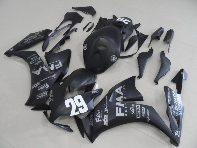 Negro Mate Gris Calcomanías 29 Carenado Moto Honda CBR 1000 RR 12-16 Negro Mate Gris Calcomanías 29 Carenado Moto Honda CBR 1000 RR 12-16